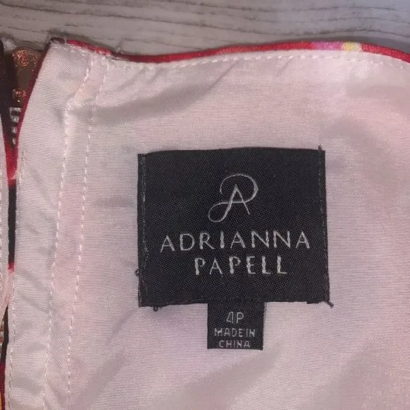 Adrianna Papell Floral Dress Size 4P - Picture 2 of 4